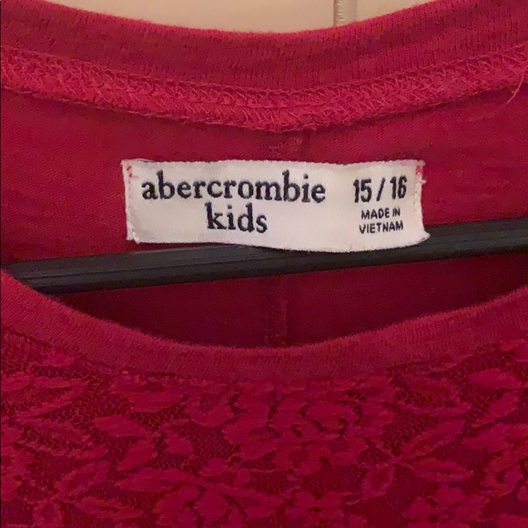Abercrombie kids red long sleeve - Picture 4 of 4
